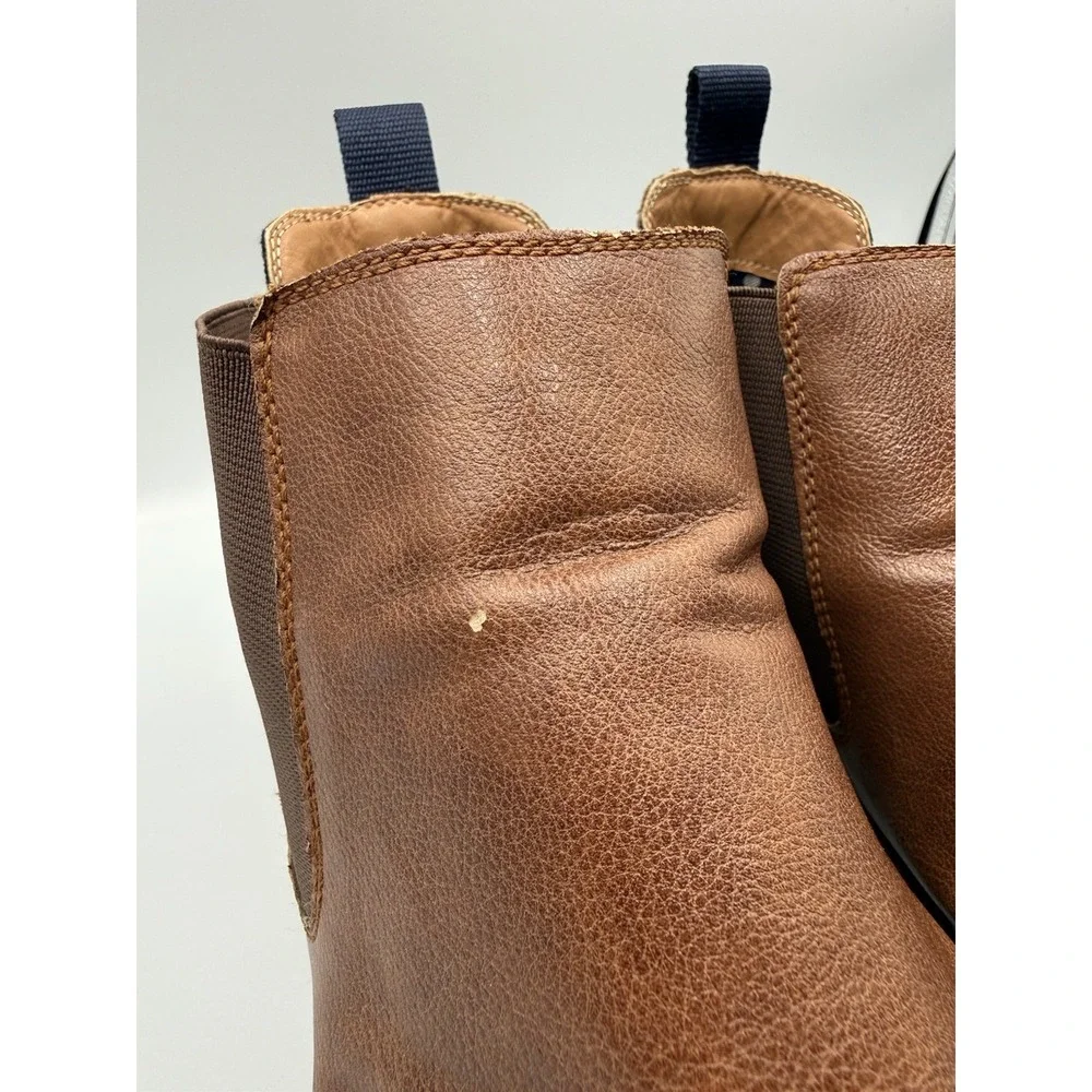 Steve Madden M‎ Master Mens 11.5 Brown Chelsea Boots Pull On Ankle
